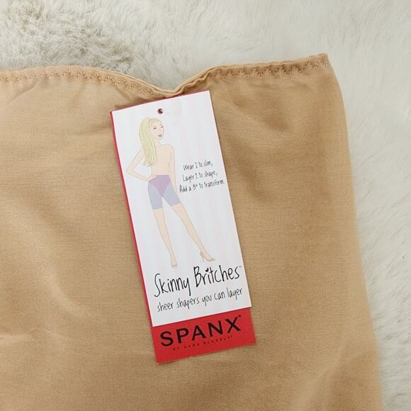 NEW Spanx Skinny Britches Sheer High Waist Hipster Shapewear Panty - Picture 2 of 9